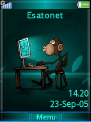 Monkey Haker theme for Sony Ericsson W705