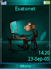 Monkey Haker W995  theme