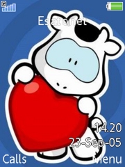 Cowco love heart W580 theme