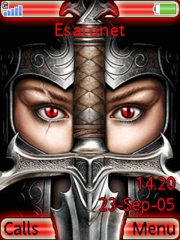 Animated sword new K810 theme