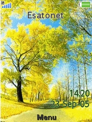 Autumn Avenue theme for Sony Ericsson G705