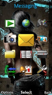 Tatoo_Girl theme for Sony Ericsson Aino