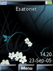 Blue Little Flowers W705  theme