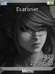 Grey Anime Girl Cedar  theme