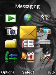 Grey Anime Girl Cedar  theme