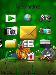 Going green theme for Sony Ericsson G705