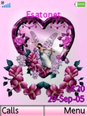 Angel Heart pink theme for Sony Ericsson W830 Walkman