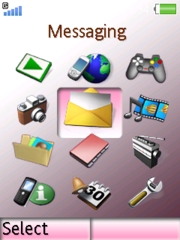 Angel Heart pink theme for Sony Ericsson W830 Walkman