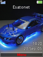 NeonSkyline theme for Sony Ericsson W595