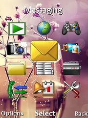 Flower theme for Sony Ericsson W595