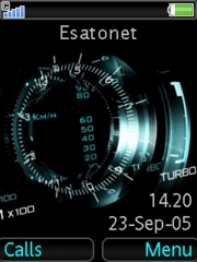 Blue dials animated K810 theme