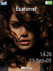 Hot Brunette W595  theme