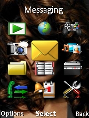 Hot Brunette theme for Sony Ericsson W902