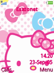 Pink Kitty W830 theme