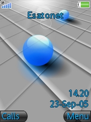 Blue Balls W830 theme