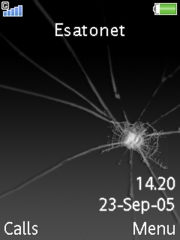 Cracked screen K800 / K800i theme