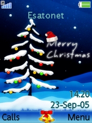 Merry Christmas K810 theme