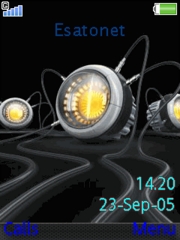 Robotic eyes W580 theme
