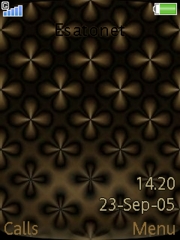 Dark Crosses K810 theme