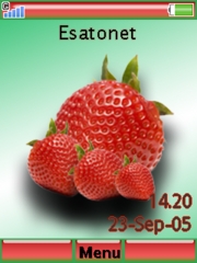 Strawberry theme for Sony Ericsson W715
