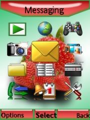Strawberry theme for Sony Ericsson W715