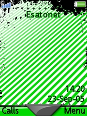 Green-Stripes & Splash theme for Sony Ericsson K800