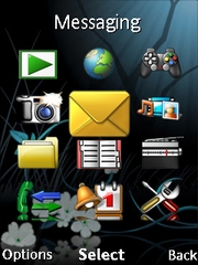 Blue Floral W705  theme