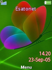 Bright MSN Butterfly theme for Sony Ericsson zylo