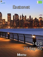 Blue Manhattan theme for Sony Ericsson W595