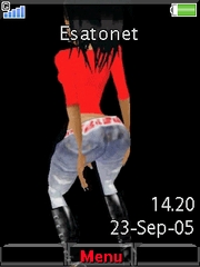 Dancer Woman theme for Sony Ericsson Z750