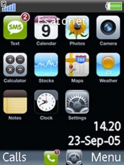 iPhone theme for Sony Ericsson W580 / W580i