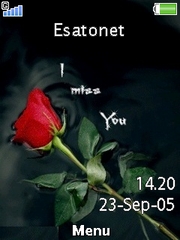 I Miss You W705  theme
