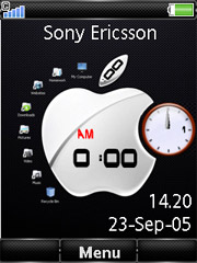 Apple Clock Cedar  theme
