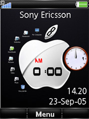 Apple Clock Zylo  theme