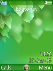 Vista leaf theme for Sony Ericsson K800