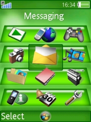 Vista leaf theme for Sony Ericsson K800