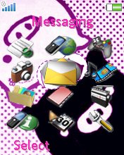 Purple pigs K550  theme