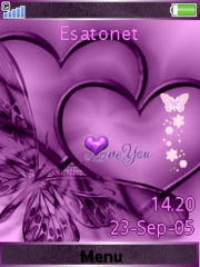Butterflys theme for Sony Ericsson K850