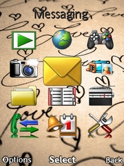 Love theme for Sony Ericsson Hazel