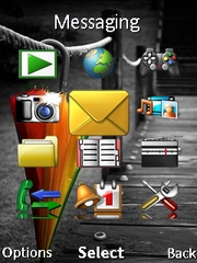 Colourful rain Z780  theme