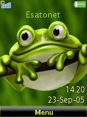 Froggy theme for Sony Ericsson W595