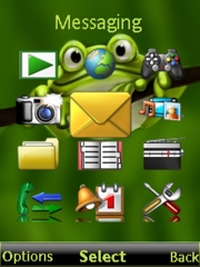 Froggy theme for Sony Ericsson W595