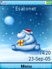 White Christmas theme for Sony Ericsson K850