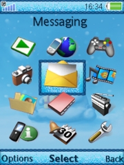 White Christmas theme for Sony Ericsson K850