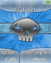 Blue-Skull k700 theme