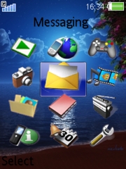 Moon theme for Sony Ericsson K810 / K810i