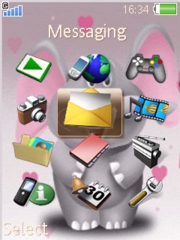 Happy Elephant theme for Sony Ericsson K800