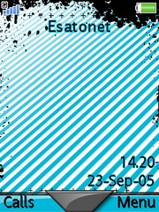 Blue-Stripes & Splash W830 theme