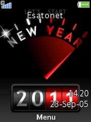 New Year theme for Sony Ericsson Cedar