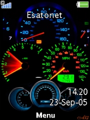 Speedometer theme for Sony Ericsson W508